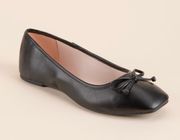 Black Bow ballet flats