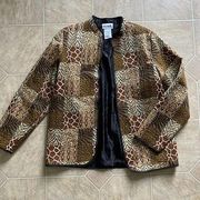Animal Print Quilted Jacket
