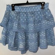 NWT  Blue Tiered Skirt