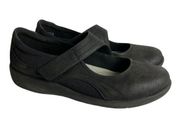 Clarks Cloud Steppers Shoes Womens 8 Black Mary Jane Sillian Bella Cushion Wedge