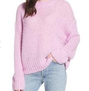 Chelsea28 Purple tulip crew neck sweater purple