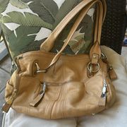 B Makowsky Gorgeous Camel Leather Bag