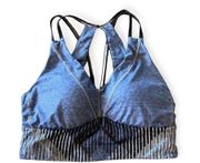 prAna Sports Bra, Quartzite Crop Top, Size Small, Blue Sangria, Yoga