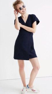 NWT  Cross-Front Flutter-Sleeve Mini Dress Size XS