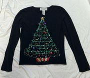 Women’s Petite Medium Heirloom Collectibles  Christmas Collection 2004 Sweater