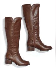 Maurices Daisy Clean Tall Wide Calf Brown Boot Women’s Size 11