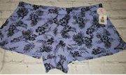 𝅺NWT Flirtitude Sleepware HIBISCUS PALM Sleep Shorts Jrs Size XL