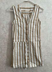 Thread & Supply women's small sleeveless striped romper