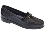 SAS Metro Black Loafer Horsebit Size 7M.  B64