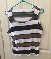 Ladies hillard and Hanson ribbed tank extra large