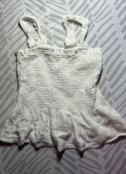 Holister White Tank Top Lace