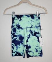 NWT Electric & Rose Revolve Tie Dye Retro Women XS Athletic Bike Shorts