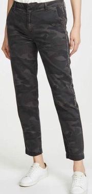 NWOT SUNDRY Camo Le Soliel Rhinestone Striped Pant Size 28 Excellent Condition.