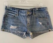 Victoria’s Secret Pink distressed denim shorts size 6