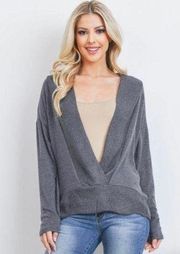 BOUTIQUE WRAP Long Sleeve Top