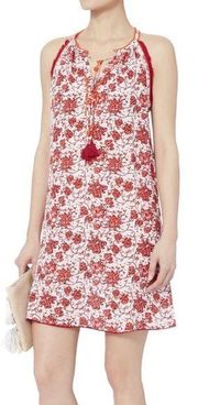 POUPETTE ST BARTH Lola Mini red floral Dress sz S