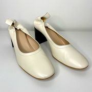 Everlane Leather White Cream Day Heel 11