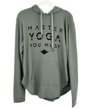 Her Universe X Disney Star Wars Master Yoga Pullover Hoodie Size M Olive Green