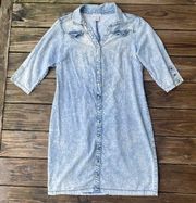 K. Jordan Stonewashed Denim Dress