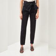 Paris Ouzilly Belted Paperbag High Waisted Jeans