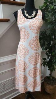 Peach love Cream 100% Polyester Sleeveless Dress