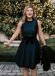 Kate Spade Velvet Bow Dress