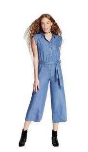 Alison Andrews Sz L Women's Denim Jumpsuit