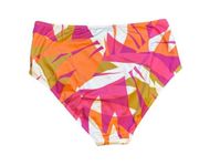 Kona Sol bikini bottom high waist Med coverage  hot pink orange New Sz XL (16)