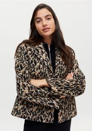 Terrie Leopard Blazer NWT Size S