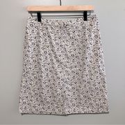 Eddie Bauer Floral Print Knee Length Skirt Size 8