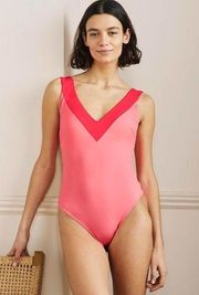 Boden NWT Pink Cross-back Swimsuit