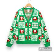 Nintendo Super Mario Bros. Mushroom Checkered Women's Cardigan