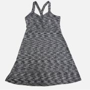 Soybu Dress Size Medium Tank Gray Black Bra Athleisure Soft Stretch Performance