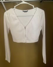 SheIn long sleeve crop top