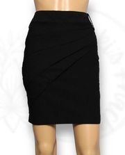 A Byer Black Stretch Pencil Mini Skirt With Asymmetrical Layers Juniors Size 5