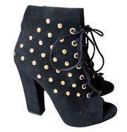 Giuseppe Zanotti Alien Studded Peep Toe Booties