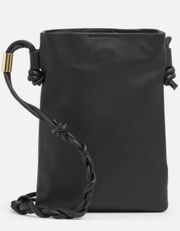 Black Leather Small Crossbody Purse