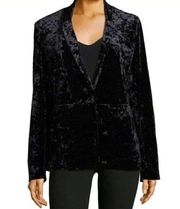 ANTHROPOLOGIE SANCTUARY CRUSHED VELVET BLAZER DINNER JACKET BLACK WOMENS XL