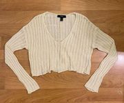 Forever 21  Knit Long Sleeve Crop Sweater