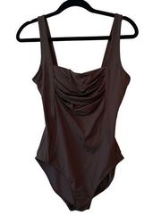 Calvin Klein  Solid Pleated One-Piece Swimsuit