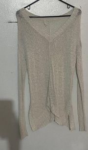 linen Tape Yarn Sweater