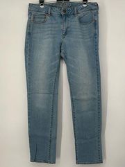 American Eagle Outfitters Skinny Light Wash Jeans Women's Size 12 Long