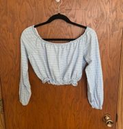 Off The Shoulder Cinched Blouse