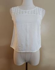 White Lace Flower Blouse, Women's 4