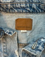 American Eagle Ripped Jean Jacket