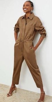 NEW NWT MM Lafleur The Carr 1.0 Jumpsuit Eco Chino Sepia