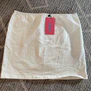 mini skirt size small NWT white