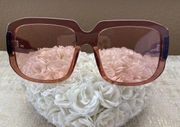 Kits Ace Womens Blush Square Frame Sunglasses. New With Tag NWT