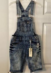 Blue Spice Overalls shorts size 1 brand new with tags