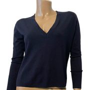 Everlane wool navy blue V-Neck pullover lightweight sweater  SP 6002